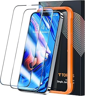 TORRAS Kompatibel mit iPhone 13 Pro Max Panzerglas (Unzerbrechlicher Panzerfolie nach Militätstandard) mit Positionierhilf...