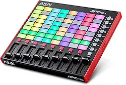 Akai Professional APC Mini MK2 - Controlador MIDI Pad USB com Ableton Live Lite, 64 Pads RGB, Modo Drum e Note e Misturador MIDI