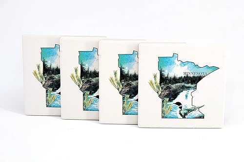 4 posavasos de cerámica absorbente con parte trasera de corcho, diseño artístico, juego de posavasos cuadrados de 4 pulgadas, protege la mesa, gran