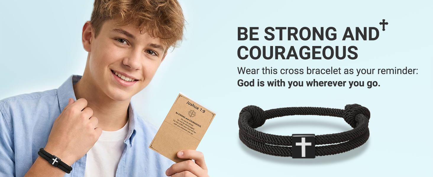 Amazon.com: UNGENT THEM Cross Bracelet for Men Kids Teenage Teen