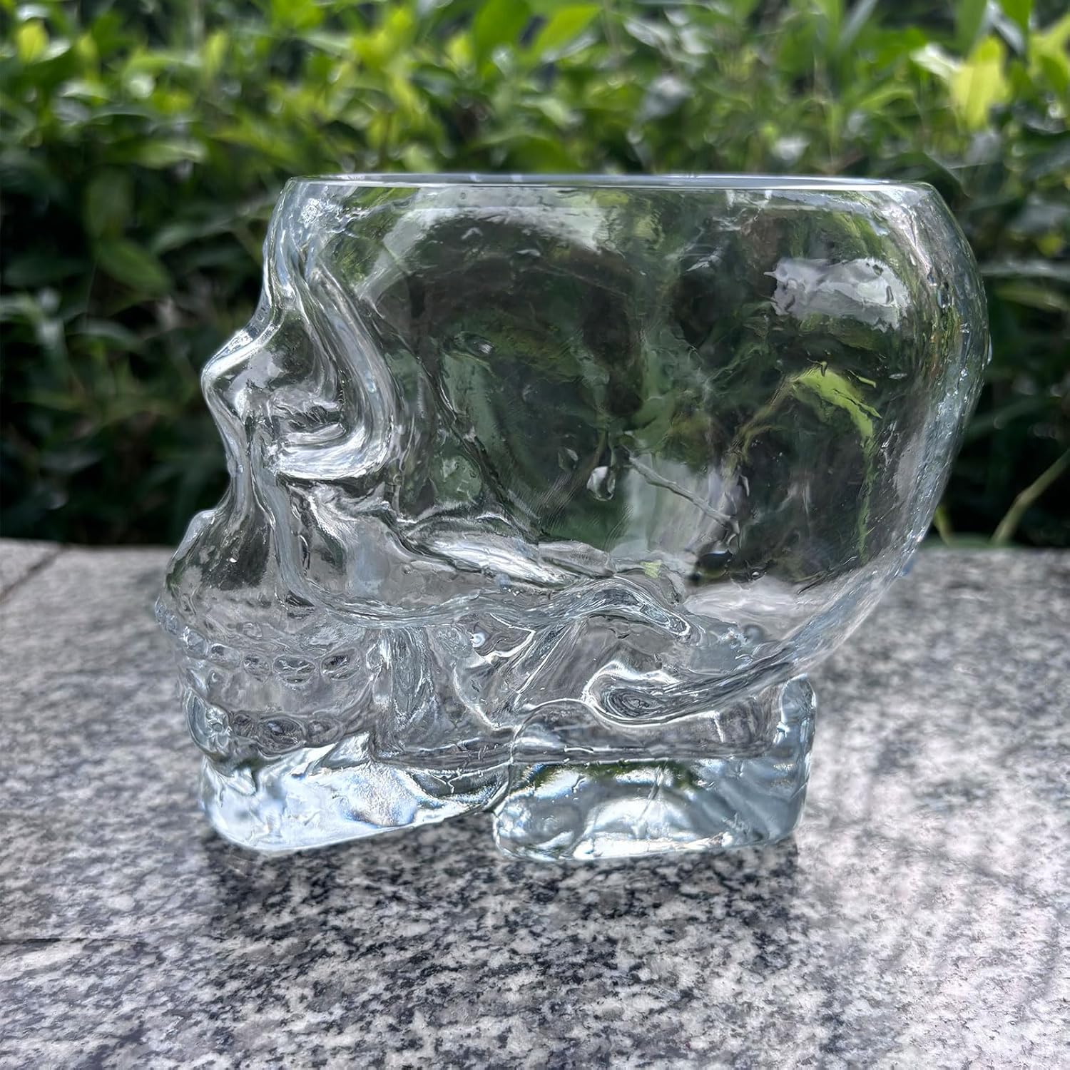 700ML 24oz 4pcs Skull Wine Glass Cup Funny Large Glasses, Drinking Glass Vodka Spirits Cup Glass Halloween Decorations Gifts Halloween Themed Party Holiday Gifts New Skull Cup 4set - Image 5