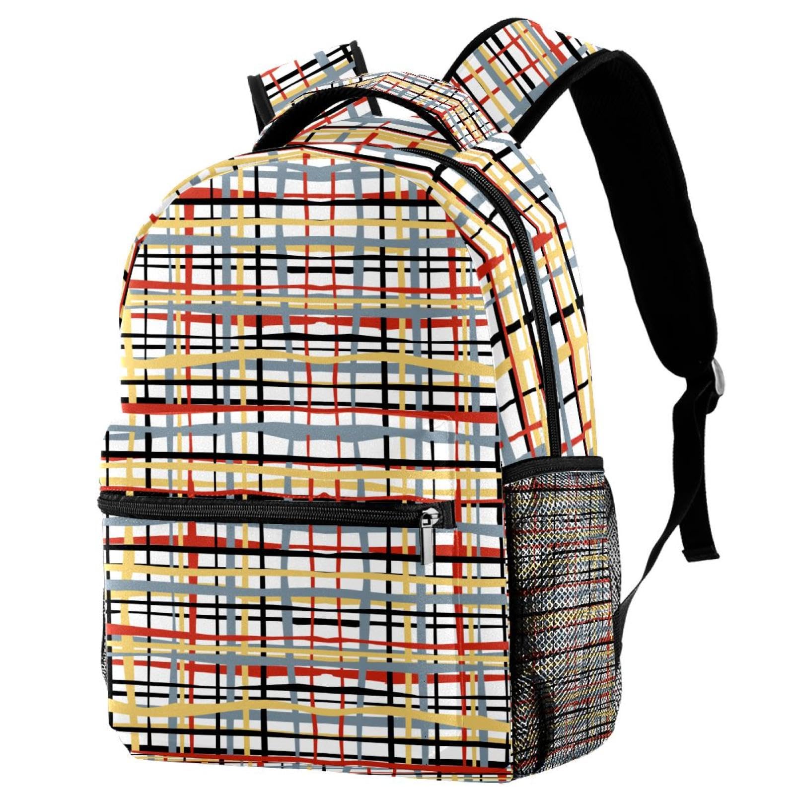 Sac à dos d'école géométrique pour les cours et les sorties de week-end - 7