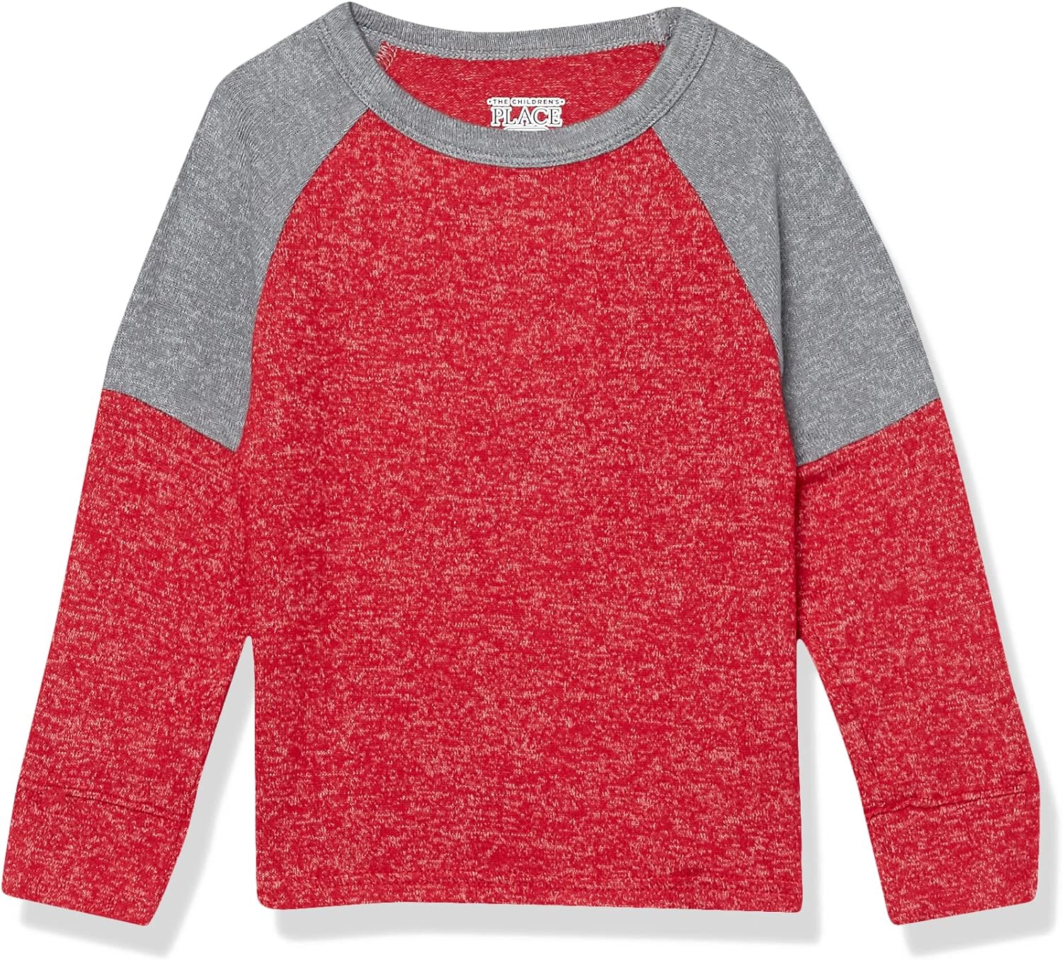 The Children's Place Baby Boys and Toddler Boys Long Sleeve Colorblock Crew Neck Tops
