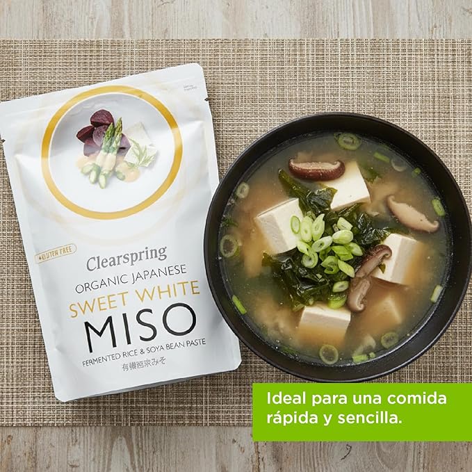 Sopa de Miso Blanco Orgánica Clearspring 60 g Pack de 4 miniatura 6