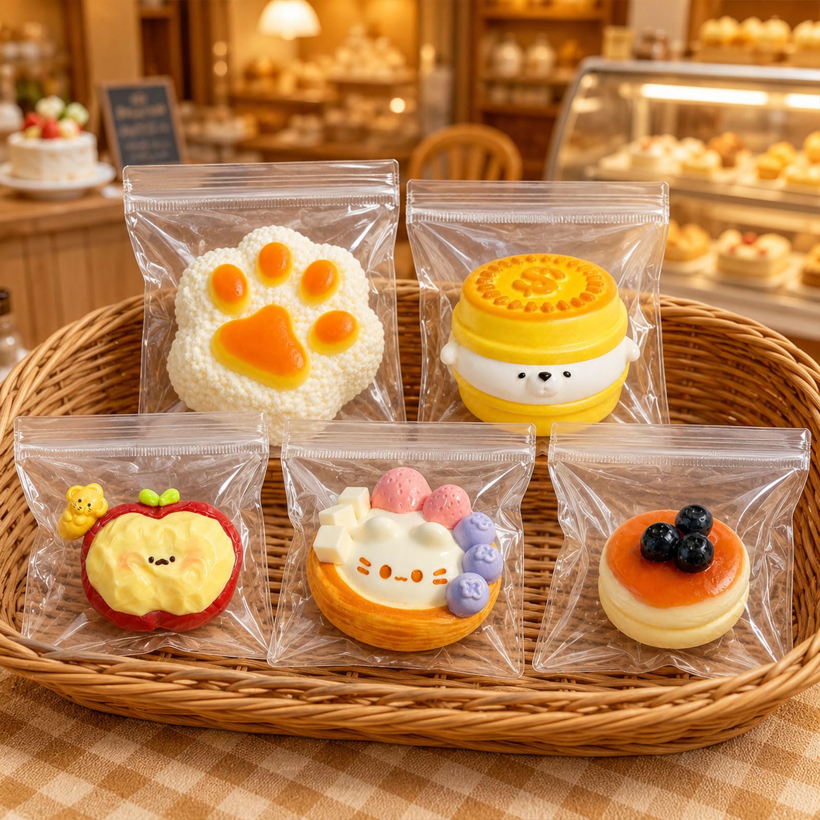 Amazon | スクイーズおもちゃ 5個セット 食べ物シリーズ 全9種類