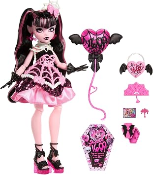 Monster High Birthday doll Draculaura 1600 surprise for girls from 4 years