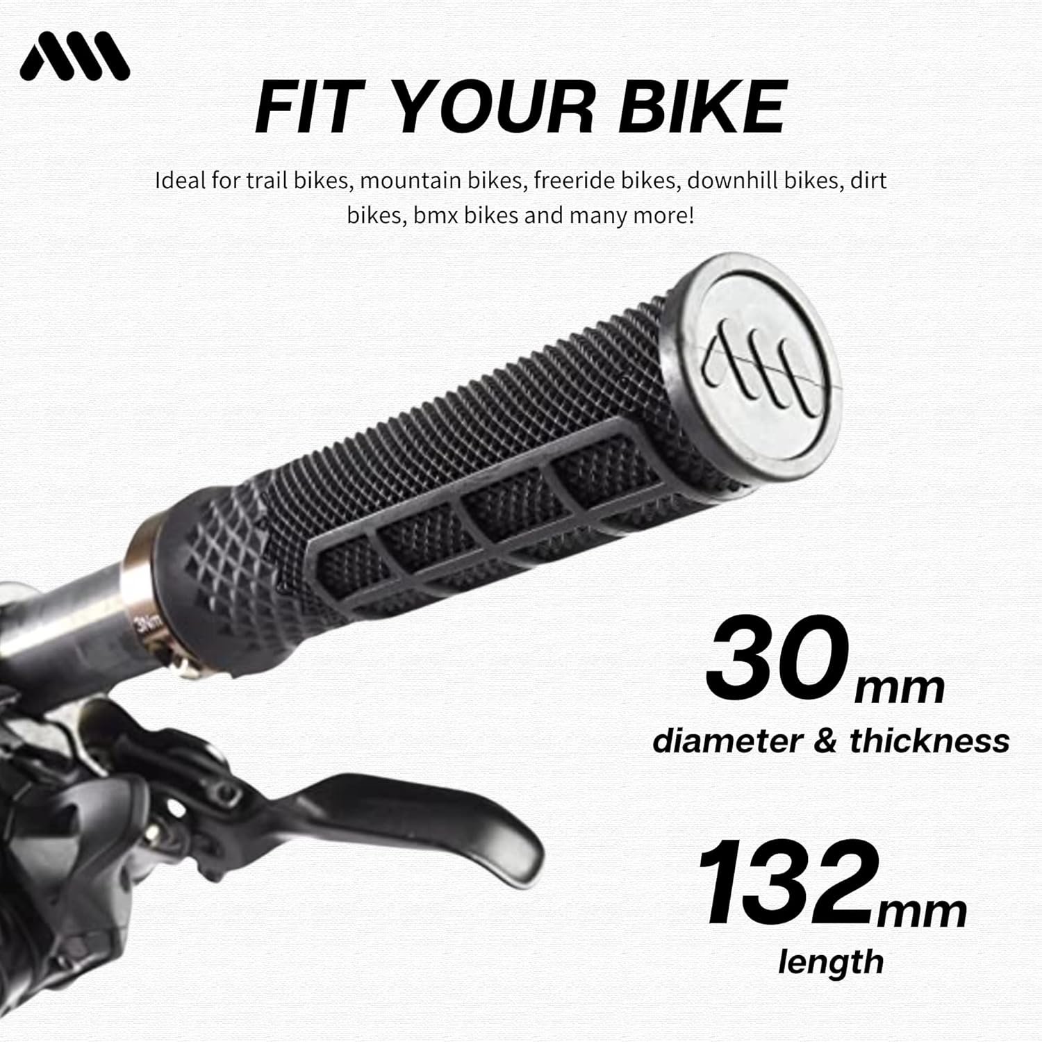 All Mountain Style AMS Cero Grips - Lock-on Dual Pattern, Dual Density, Under 3.52 Ounces Grips
