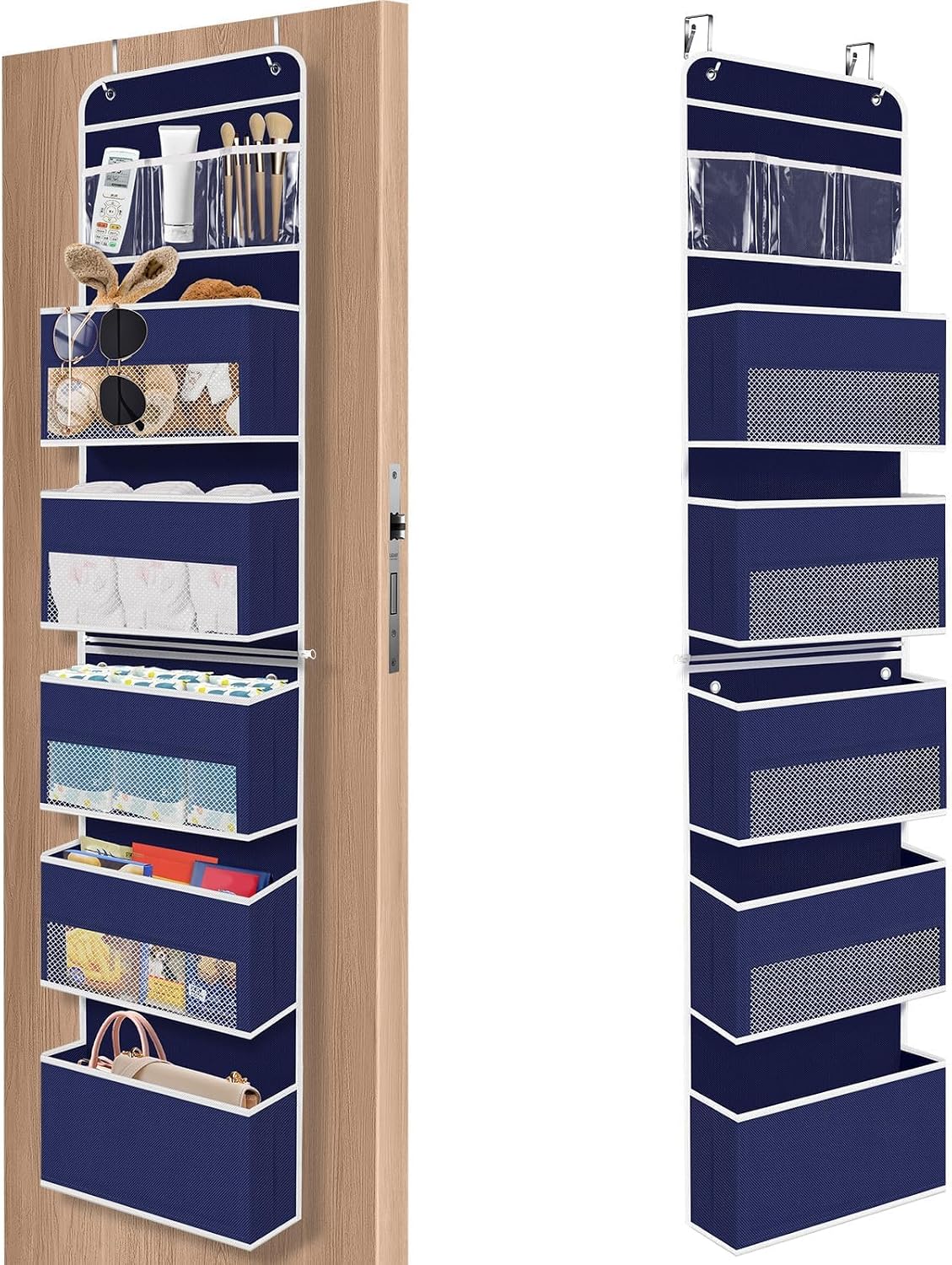 2 Pcs Over The Door Organizer Large Capacity Hanging Storage Room Organizer thumbnail