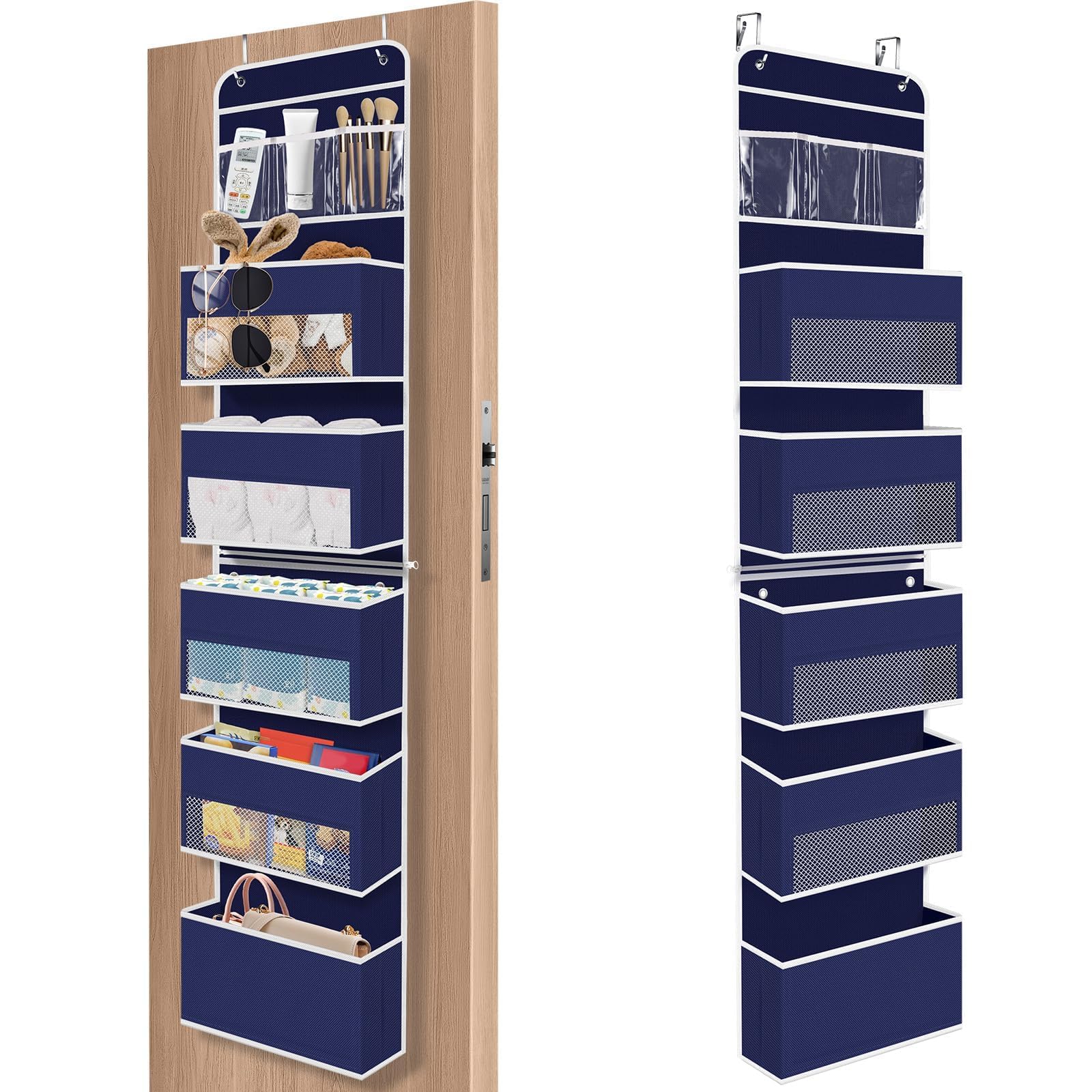 1Pack Over The Door Organizer Large Capacity Hanging Storage Room Organizer