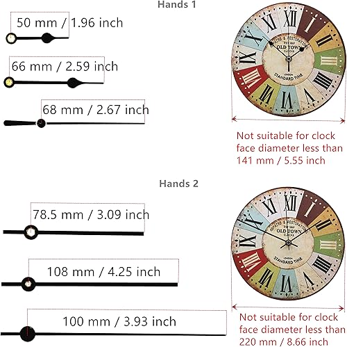 Miniatura 9 de Youngtown 12888 - Movimiento de repuesto para reparación de relojes (0.571in, longitud del eje 0.276in, longitud de la rosca)
