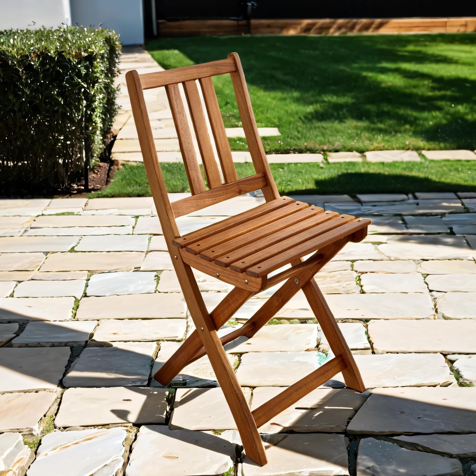 Spetebo Kunststoff Klappstuhl 80 x 45 cm anthrazit Garten und