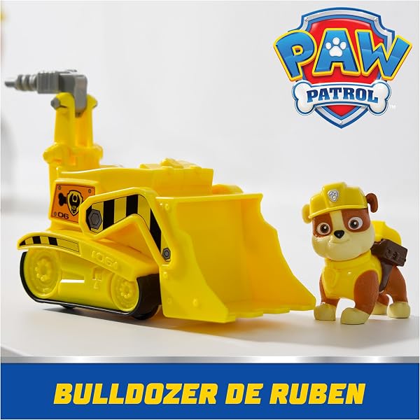 Paw Patrol - Pat Patrouille - Véhicule Figurine Ruben - Voiture Figurine À Collectionner - Pat Patrouille Véhicule - Plastique Recyclé - Voiture Enfant - Jouet Enfant 3 Ans Et + - 2