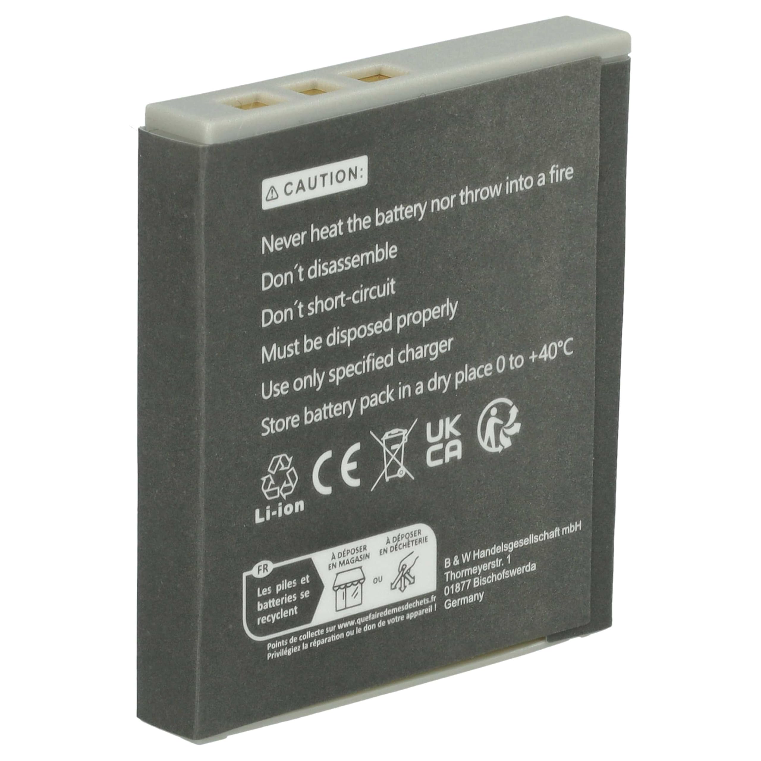 vhbw Akumulator kompatybilny z Bang & Olufsen BeoPlay H9 AW19, H9, H8, H9i, H7 Wireless Headset (770 mAh, 3,7 V, litowo-jonowy)