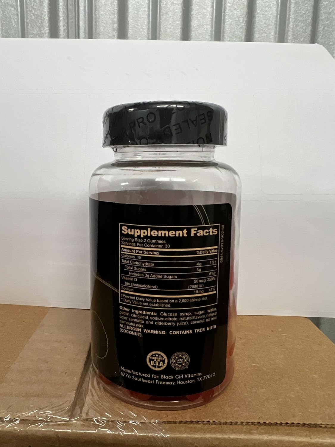 Black Girl Vitamins - Vitamin D3 Gummies, for Immune, Energy, and Bone Support, 2000IU (50mcg) Vitamin D per Serving, Gluten-Free Vitamin D Gummies, 60 Count (2-Pack) - Image 6