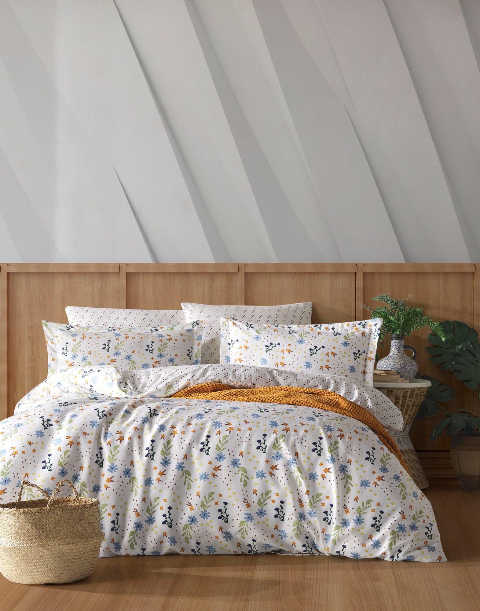 Parure de lit simple XXL en coton doux pour des nuits sereines
