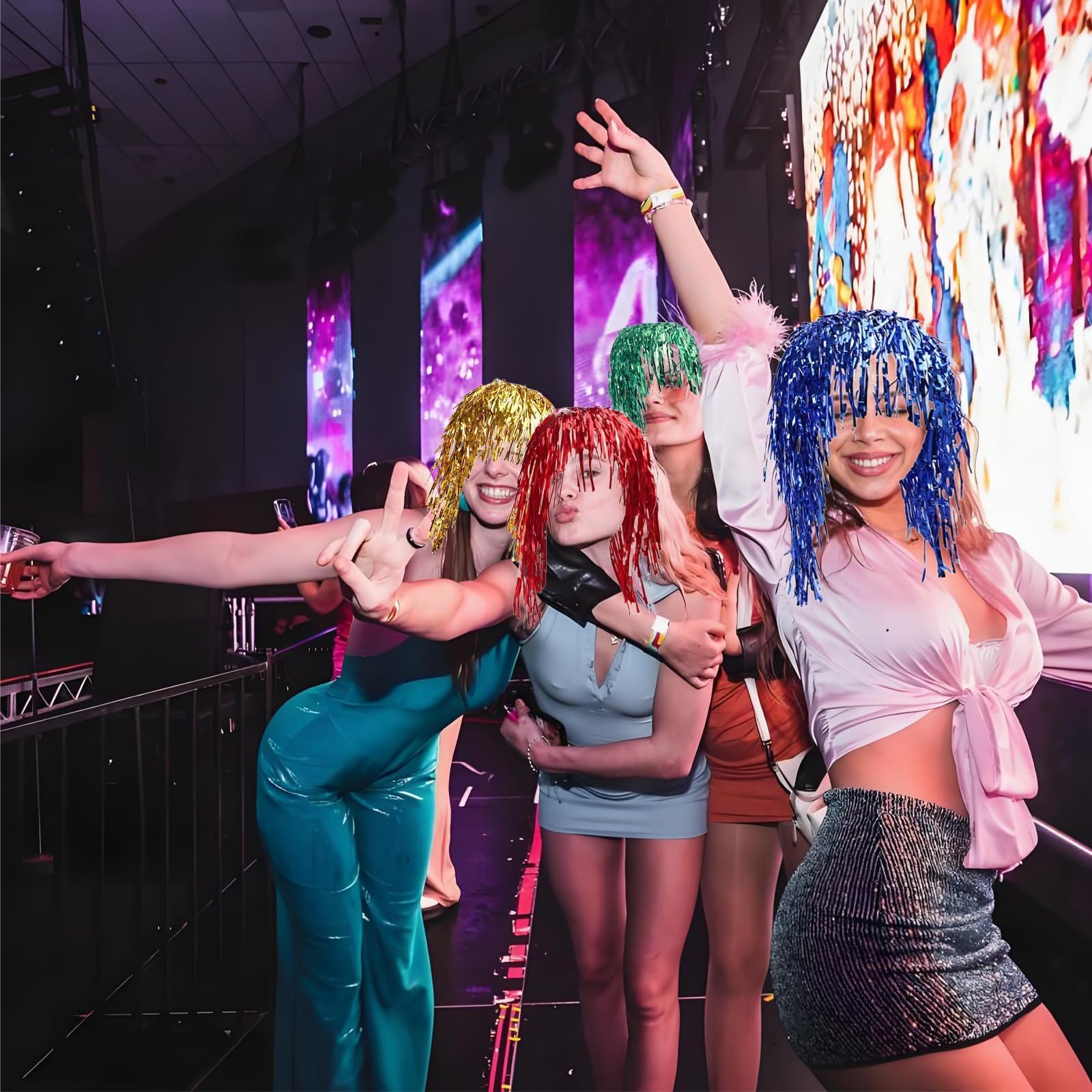 FYKZQWDS 6 Pcs Party Wigs - Image 4
