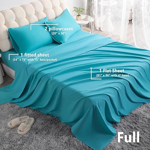Vista 185 de NTBAY Juego de sábanas de 3 piezas, 100% microfibra tamaño individual, 1800 hilos, súper suave y acogedor, resistente a las arrugas, a la Aqua
