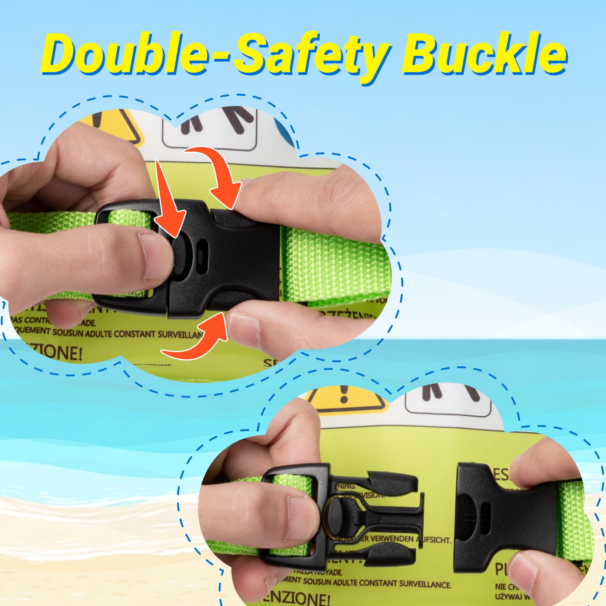 Gilet de Bain Flottant, Enfants Gilet de Flottement de Natation, Gilet Brassard Piscine, Brassards de Natation Gilet Piscine Enfant, Aide à la Natation pour Garçons/Filles