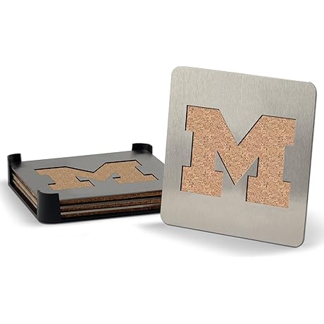 YouTheFan NCAA Boasters: Enduring and Stylish Michigan Coasters