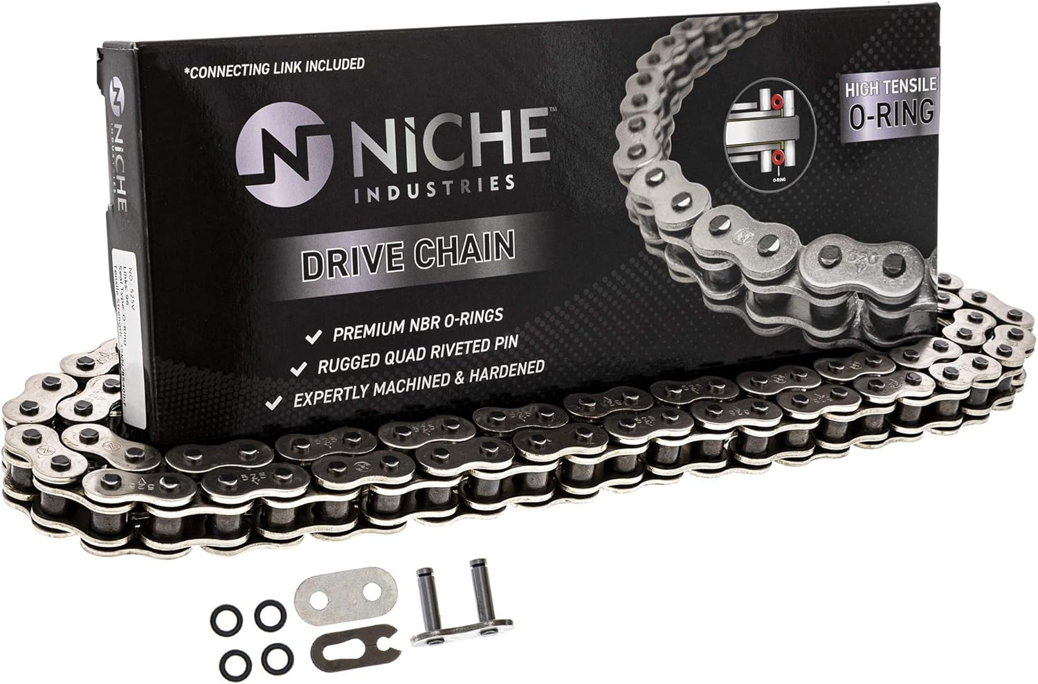 Buy NICHE 525 Drive Chain 128 Links ORing With Connecting Master Link