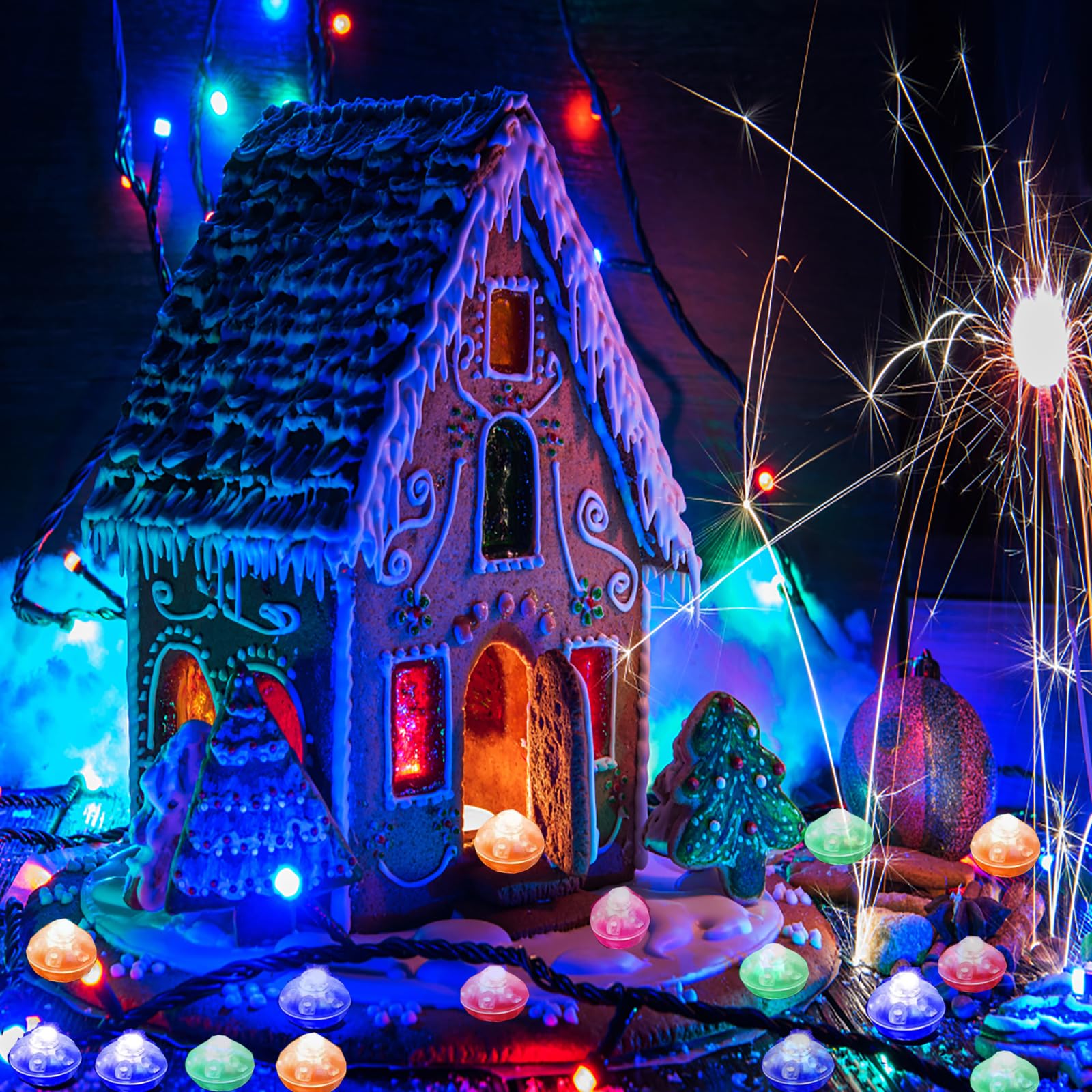 LED Palloncini Luci, 100 Pcs Rotondo Lampada a Palloncino, Mini Lanterne di Carta per Matrimonio Compleanno Halloween Festa di Natale Capodanno Decorazione