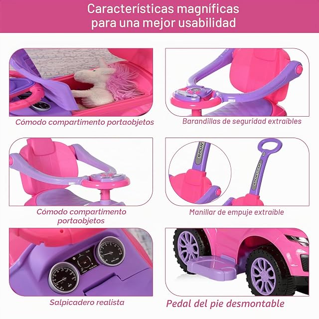 Foto 4 de 8 de COIL Antideslizante a Partir de 1 Año Con Barra Deslizante 614 W - Coche de Bebé Para Niños - Diseño 3 en 1