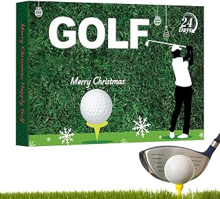 Golf Countdown Gift Set – 24 Days Paper Tools Display, Festive Sports Surprise Collection | Perfect for Christmas Holiday Celebration Party, Men Women Teens Father Husband Boyfriend Sports Lover