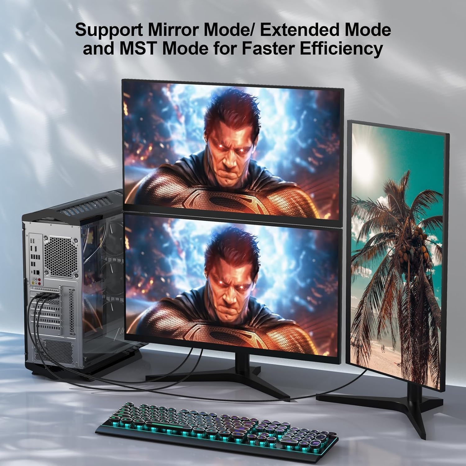 Cavo DisplayPort 1.4 certificato 8K da 3 m, cavo lungo DisplayPort 1.4 supporta 8K a 60Hz 4K @240/165/144/120Hz 2K/1080P @240Hz, cavo display port da 3,5 m per scheda grafica, laptop, KVM, monitor da