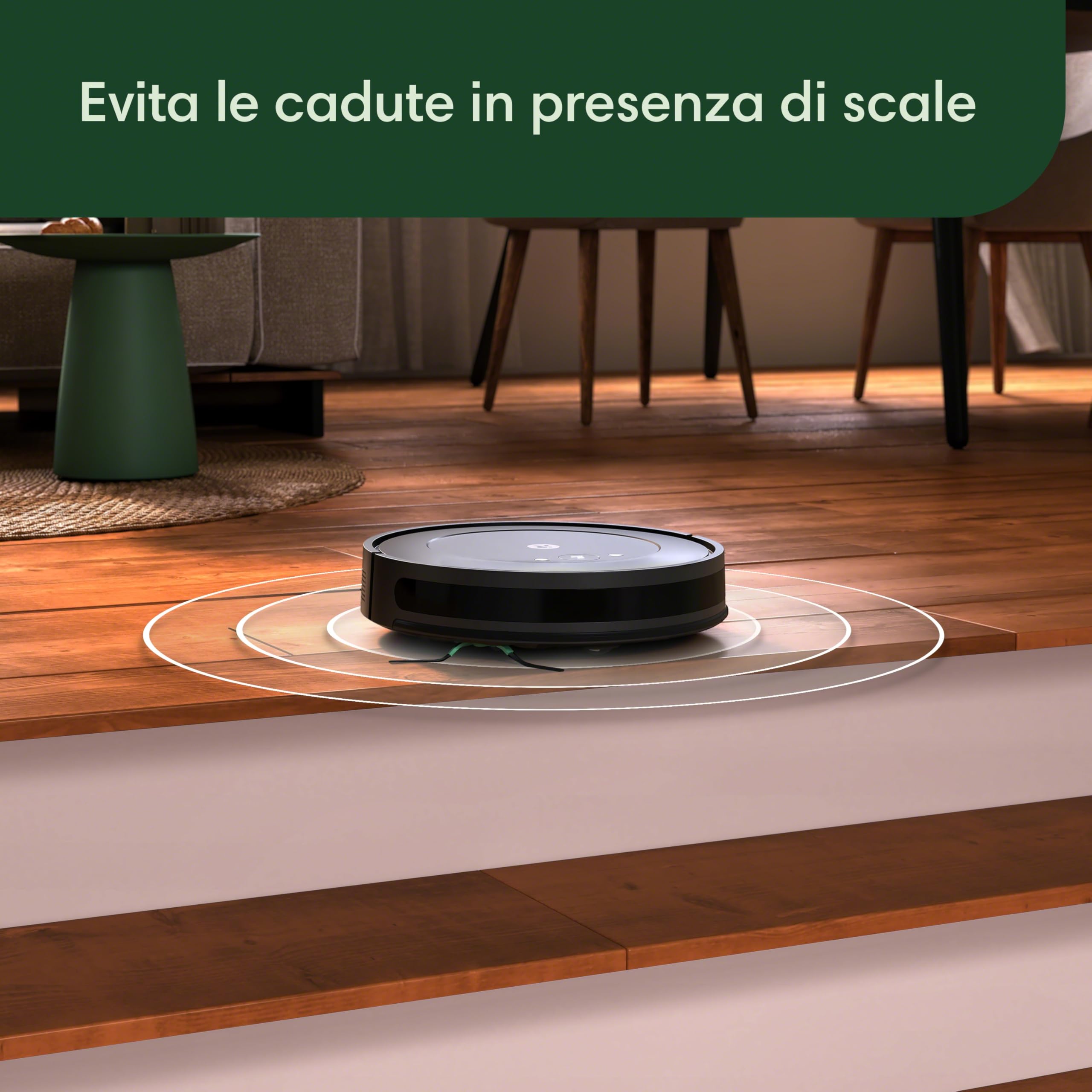 iRobot Roomba Combo 2 Essential con Stazione di Svuotamento Automatico, Robot Aspirapolvere Lavapavimenti, Sistema di Pulizia a 4 Stadi e 4 Livelli di Aspirazione, Controllabile tramite App, Nero