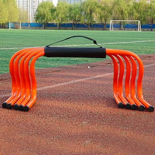 Entrenamiento de velocidad de agilidad obstáculos para atletas, equipo de práctica deportiva portátil multicolor para entrenamiento de obstáculos,