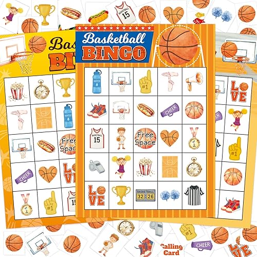 ceiba tree Basketball Bingo Game Cards Sports Bingo Game for