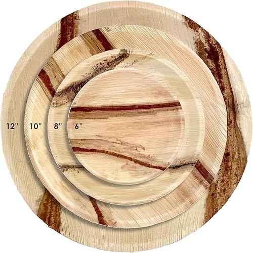 Miniatura 8 de NEATtable - Platos de hoja de palma desechables y compostables, respetuosos con el medio ambiente y 100% naturales, ideales para eventos al aire