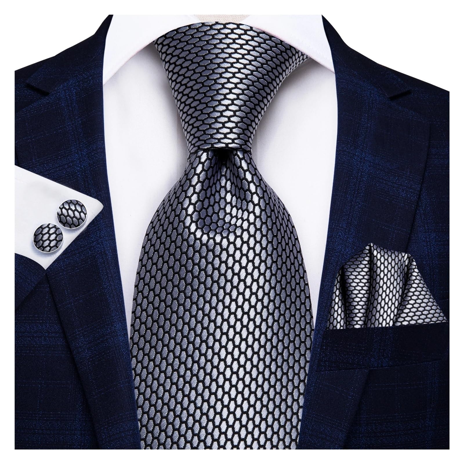 Cravatta da uomo in seta 8,5 cm, for, formale, matrimonio Per Sposa Matrimonio Festa Lavoro