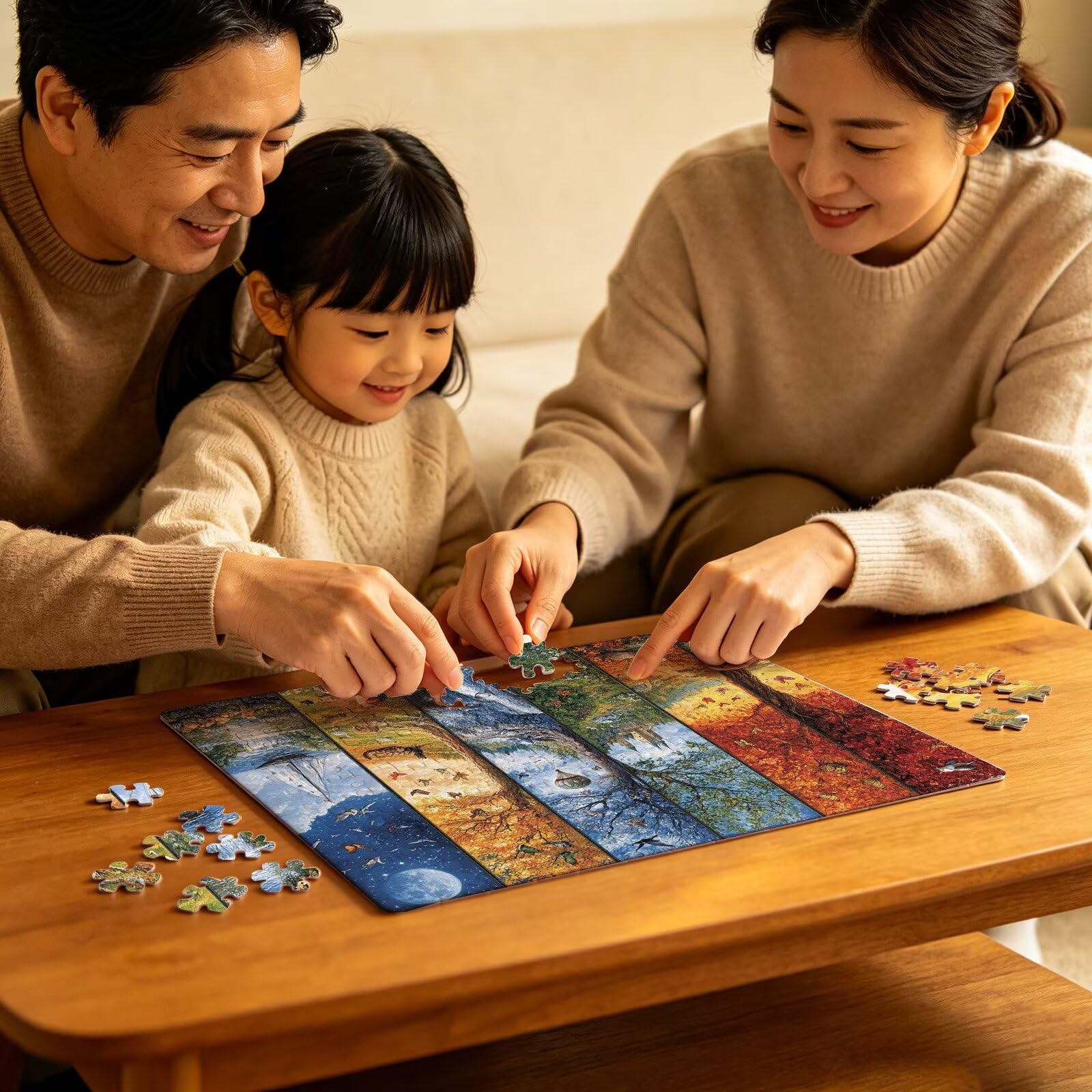 Puzzle 1000 elementów, abstrakcyjne drzewo (7), puzzle 1000 elementów dla dorosłych, klasyczne puzzle, trudne puzzle, drewniane puzzle do dekoracji bożonarodzeniowej, prezenty dla kobiet, dekoracja
