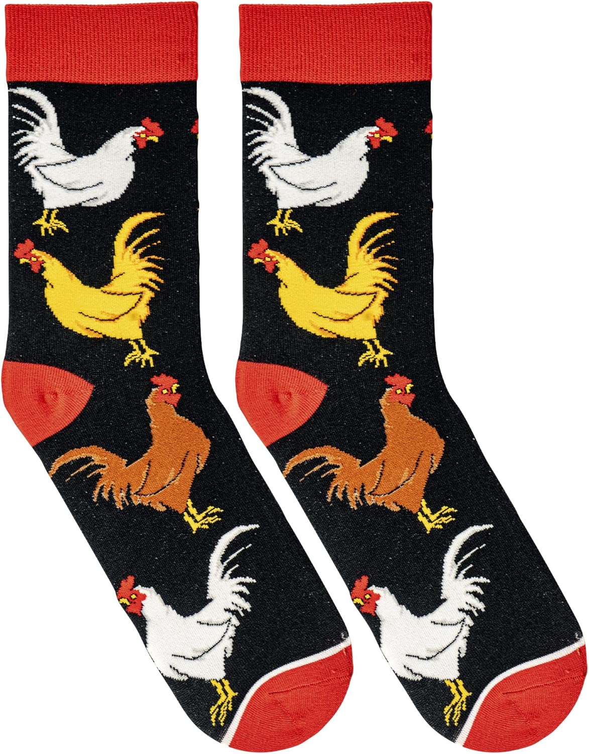 Crazy Socks, Funny Animal Crew Socks, Fun Colorful Barn, Zoo Prints, Assorted - Image 5