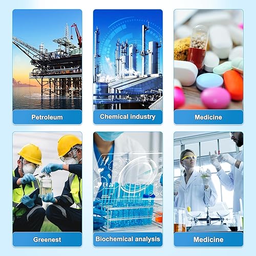 Miniatura 6 de Agitador magnético placa caliente cámara de agitación de 5.9 pulgadas, temperatura máxima de 2400 rpm y 482 , mezclador magnético con barra de