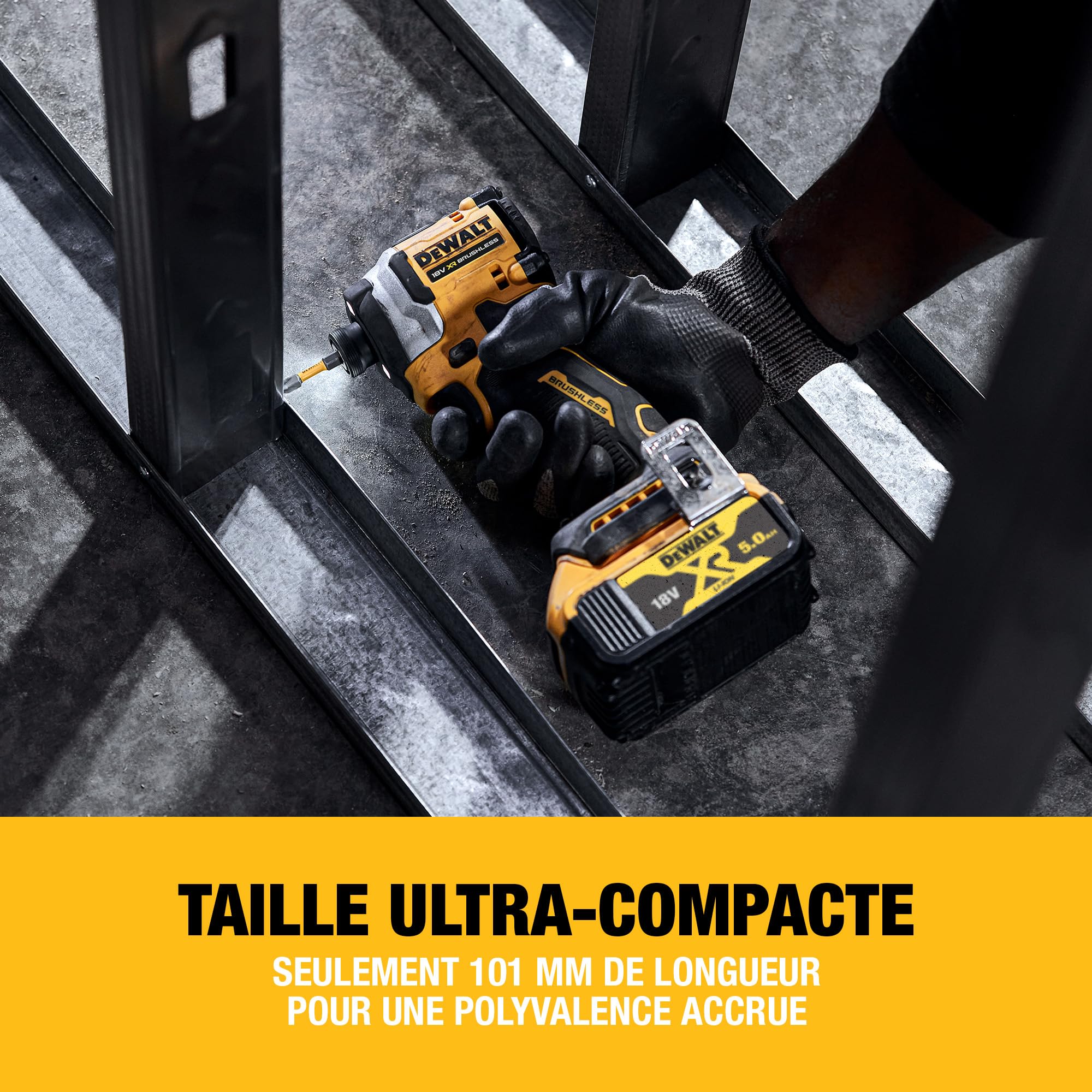 DEWALT Visseuse à Chocs Compacte XR 18V Brushless DCF850N-XJ