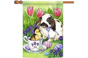 Celebrate the Arrival of Spring with Our Charming Toland Home Garden Easter Friends Easter Flag