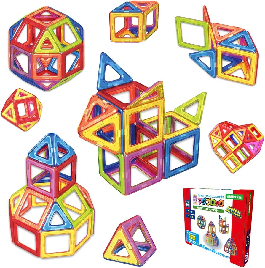 マグネットシート 知育玩具 セット Amazon.co.jp: 抗菌マグブロック かんらんしゃセット マグネット