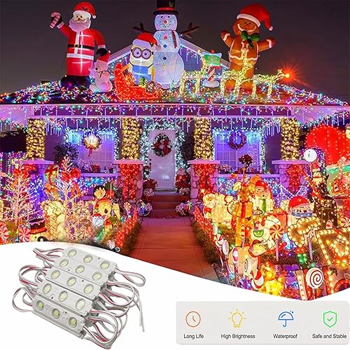 Vista 45 de LED Module, 100pcs 49.8 Ft 5730 SMD 150LM Per LED Module IP65 Waterproof Decorative Light for Advertising Signs with Tape Adhesive Backside