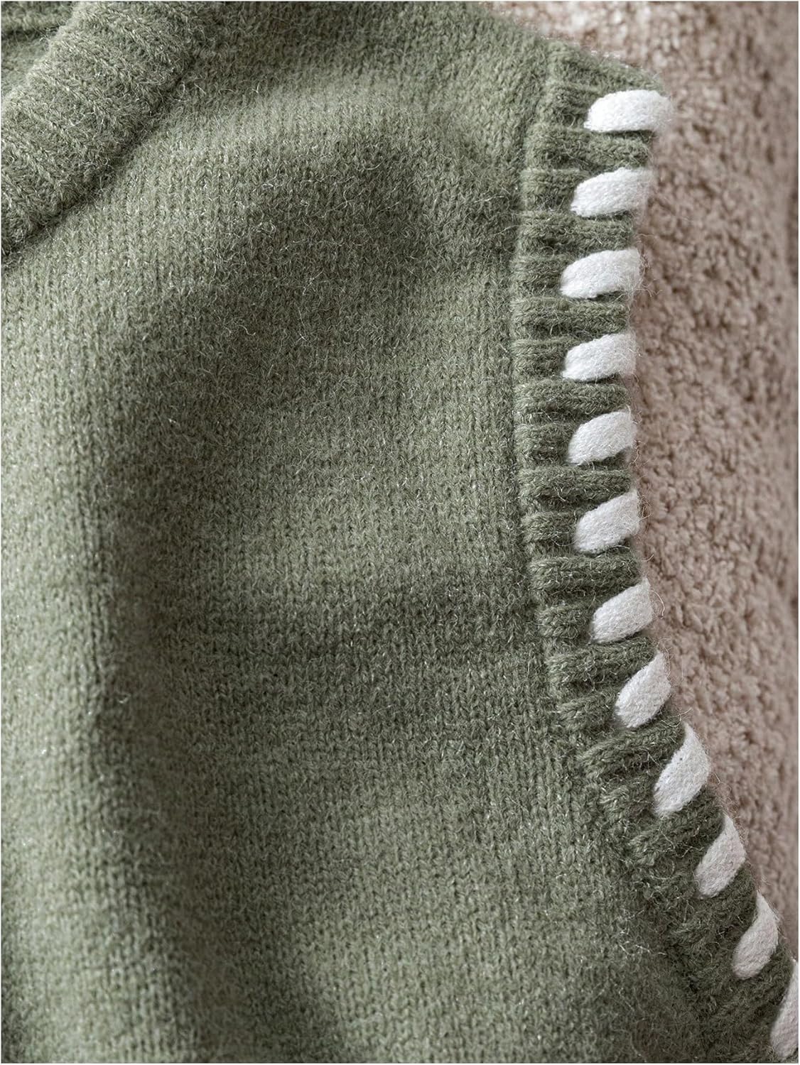 Verdusa Women's Sleeveless Sweater Old Money Ribbed Knit Pullover Binding Casual Tank Top - Image 5