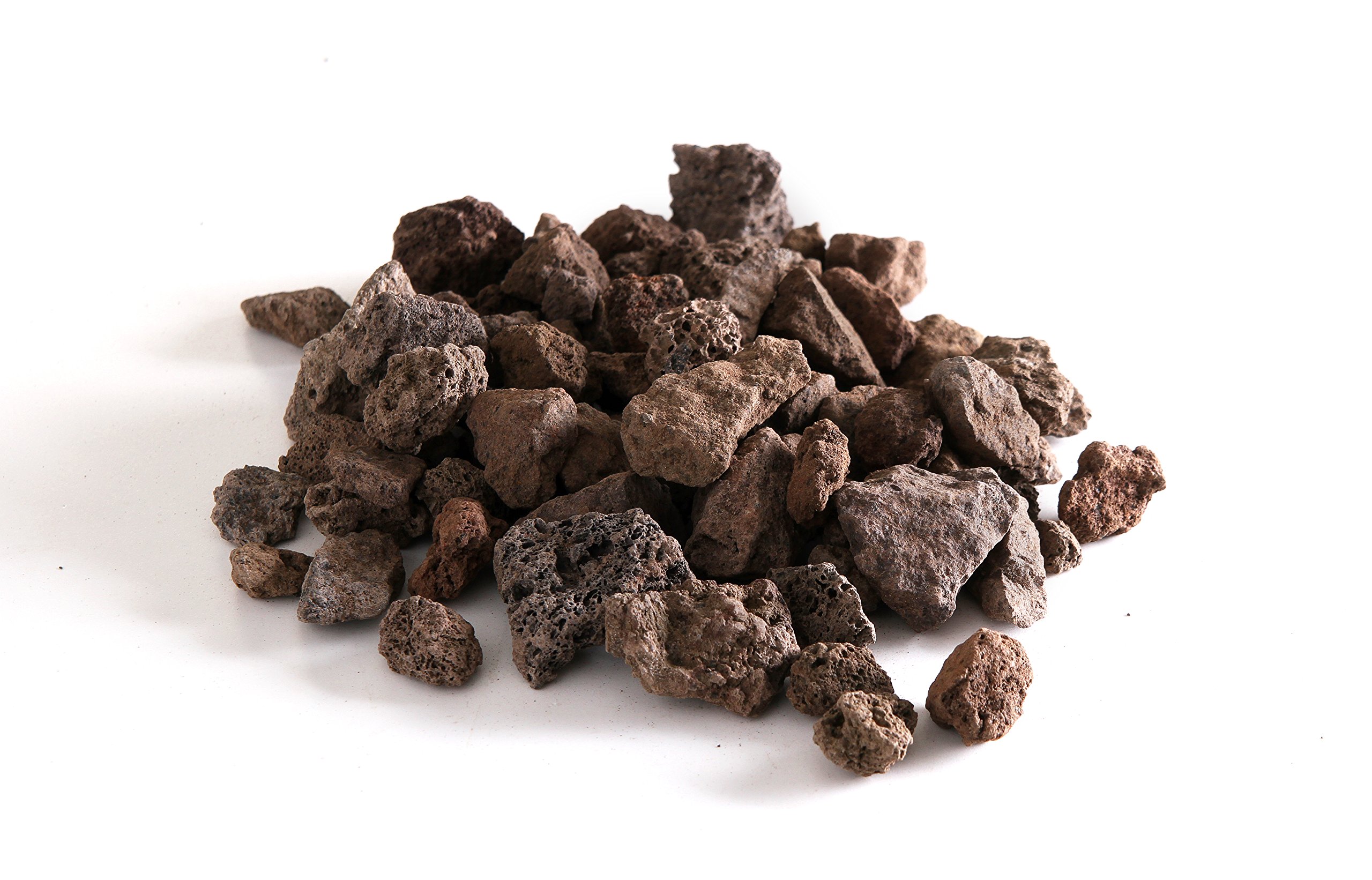 HENDI Pierres de Lave, Gros/Grand, pour Différents Types de Grills et Barbecues à Gaz, Roche Volcanique Naturelle, Pierre Réfractaire, Boîte de 5 kg