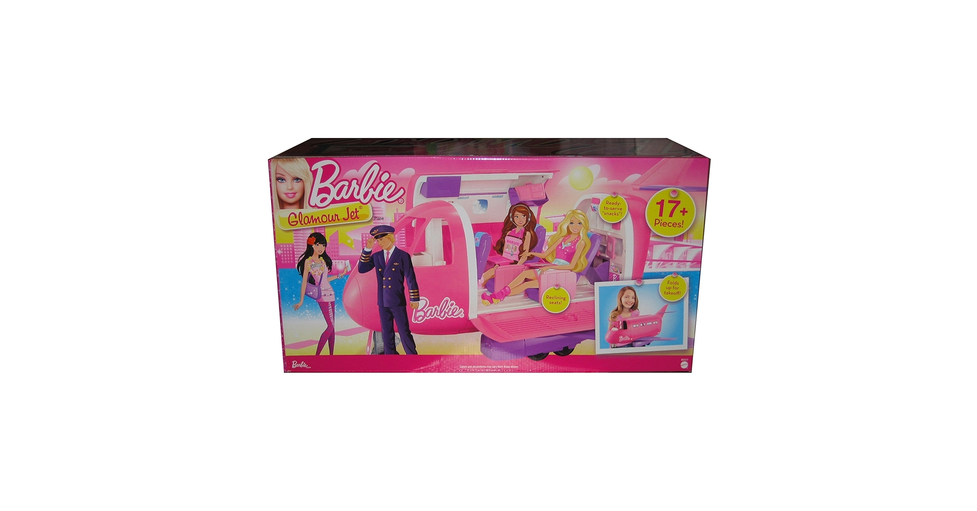 Amazon.com: Barbie Glamour Jet - Pink : Toys & Games