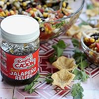 Vista 6 de Paquete variado de jalapeño – Rodajas de jalapeño confitadas de 14 onzas (2) + condimento dulce de jalapeño de 15 onzas (2), condimentos