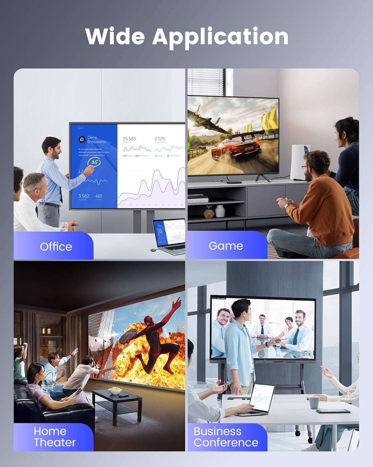 avedio links 196ft/60m HDMI KVM USB Extender Over Cat 5e/6/7/8, 1080P HDMI Ethernet Extender Transmitter Receiver Loop Out Compatible with USB Keyboard Mouse, Support POC Power Supply, ESD Protection