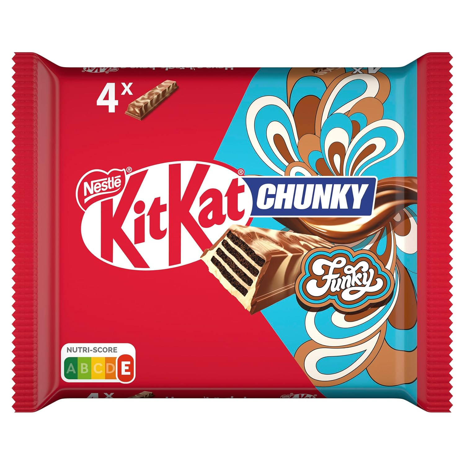 Nestl  KitKat Chunky Funky Crisp Waffle in Milk Chocolate Multipack Pack of 1 4 x 40 g