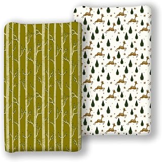 2 Pack Premium Soft Jersey Knitted Stretchy Changing Pad Cover for Baby