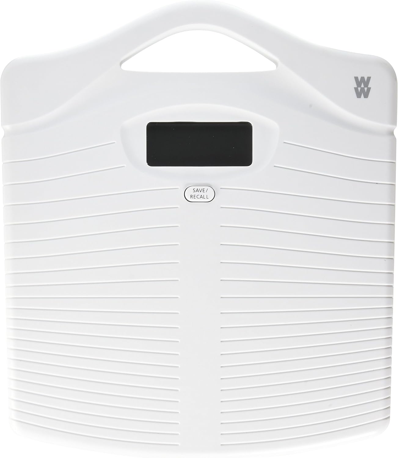 WW Scales by Conair Portable Precision Electronic Bathroom Scale with Handle, 330 lb. capacity, White