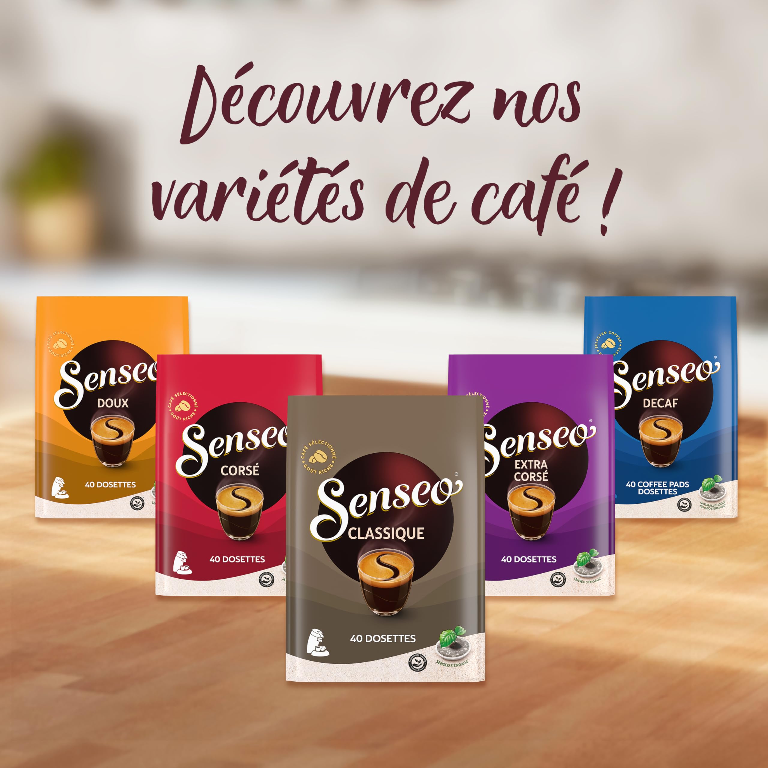 Senseo Café 400 Teczek w pełnym rozmiarze (zestaw 10 x 40)