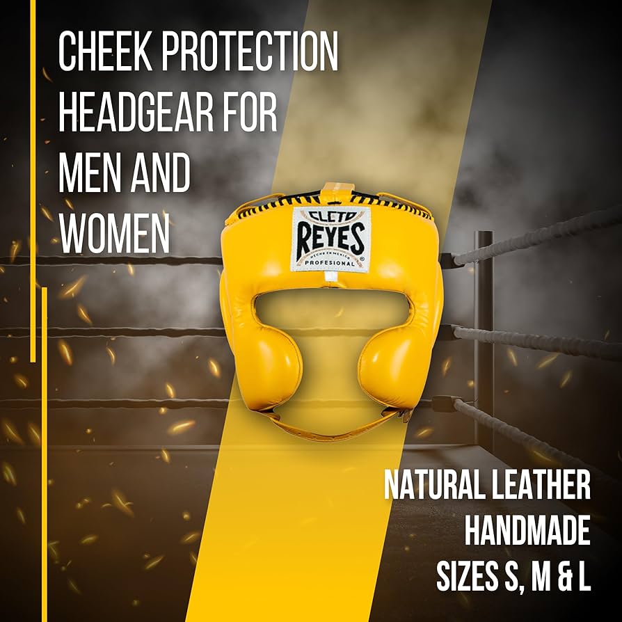 CLETO REYES ゴールド ヘッドギア CLETO REYES Boxing Headgear with Cheek Protection for Men and